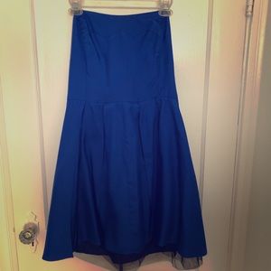 Royal Blue Strapless Party Dress